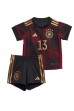 Tyskland Thomas Muller #13 Babyklær Borte Fotballdrakt til barn VM 2022 Korte ermer (+ Korte bukser)